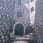 casa del sardo incisione al bulino18x25
