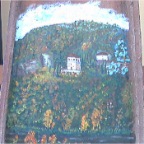 olio e acrilico su tegola